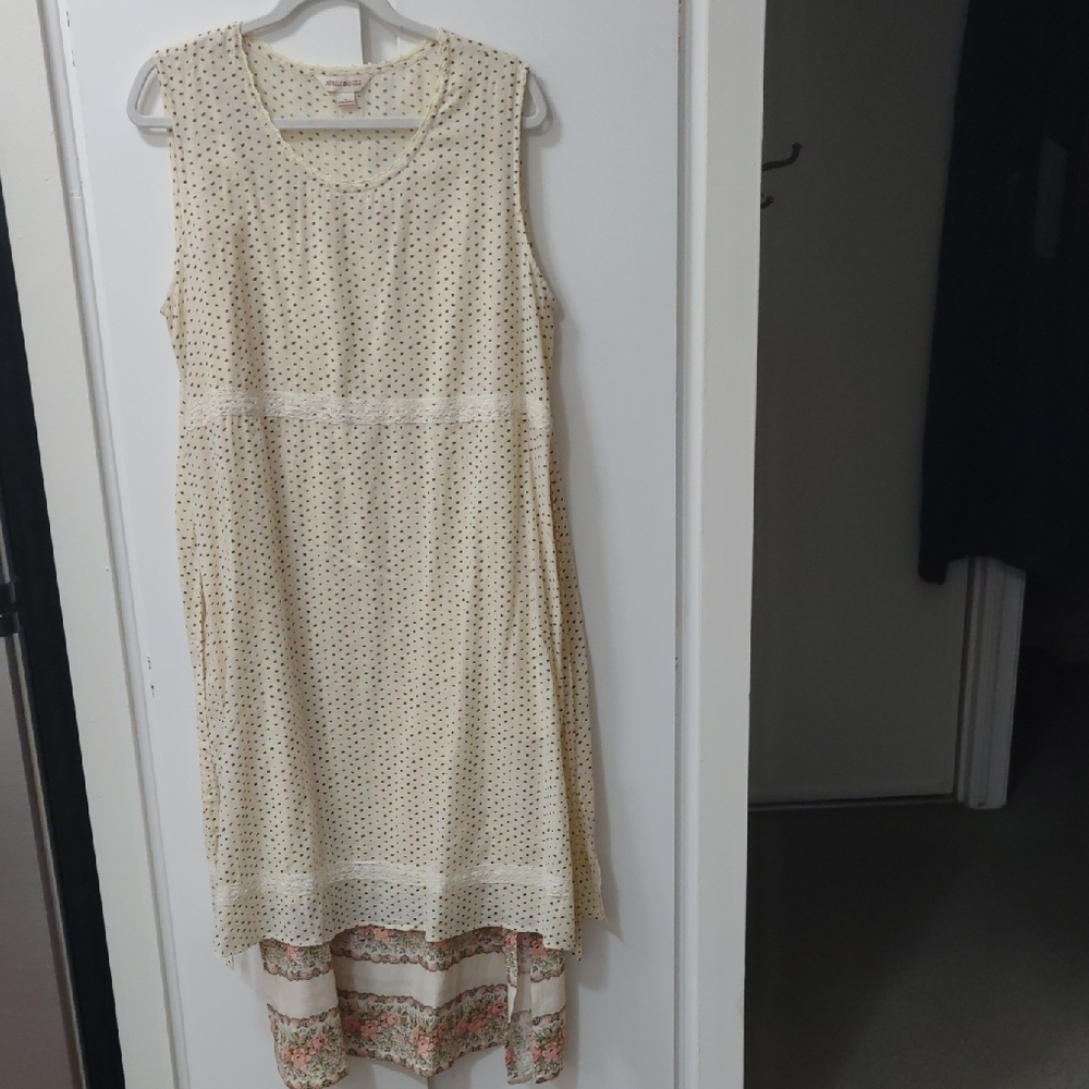 April Cornell Cream and Floral Maxi Dress